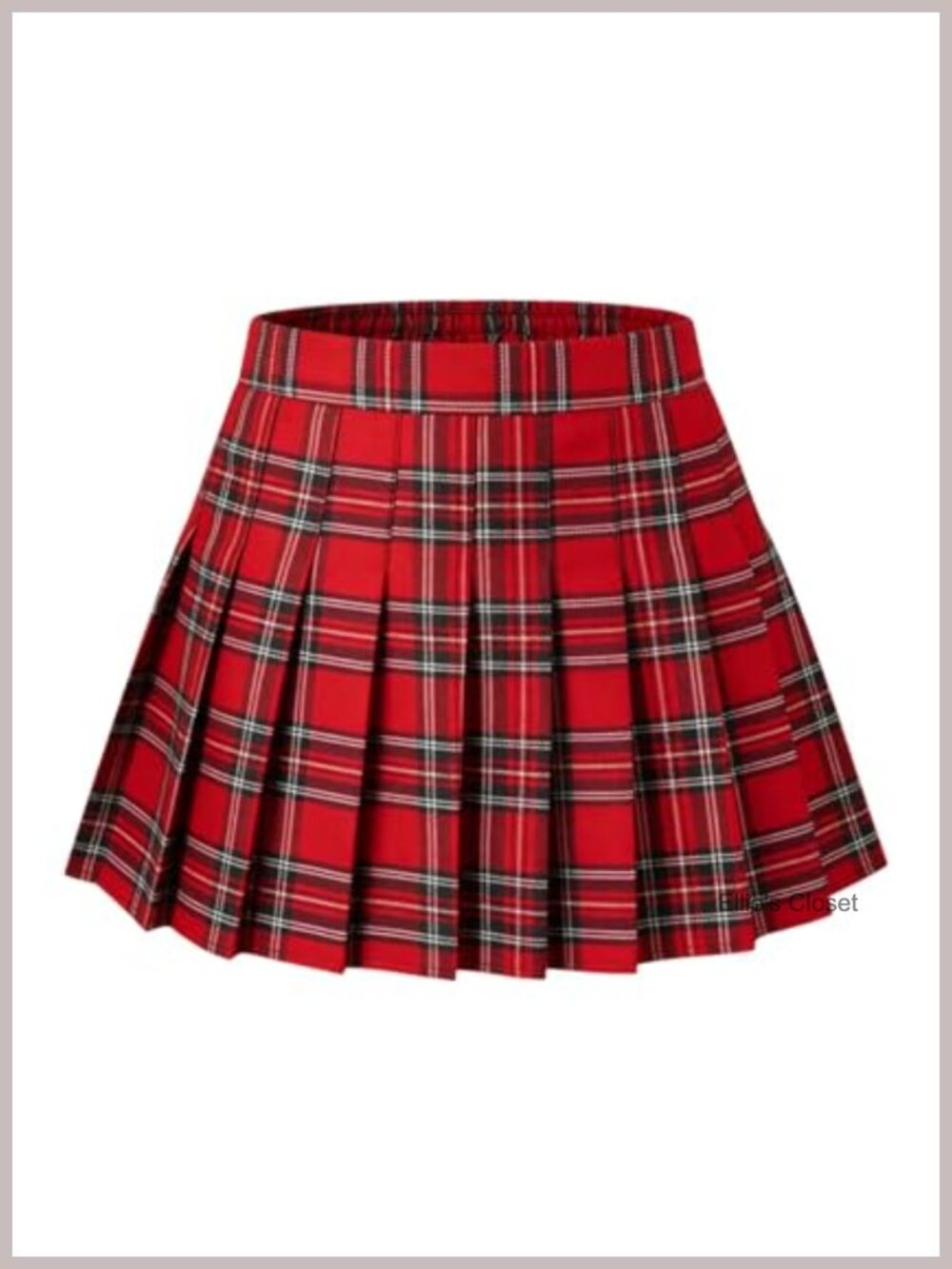 Pleated Skort High Waisted A-Line Skirt Built-in Shorts S-4XL